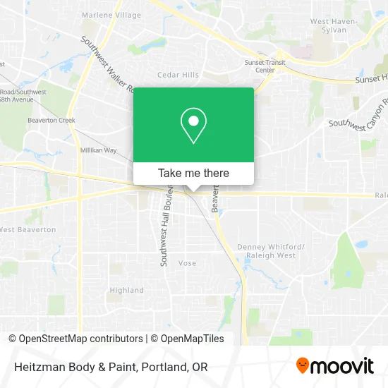 Heitzman Body & Paint map