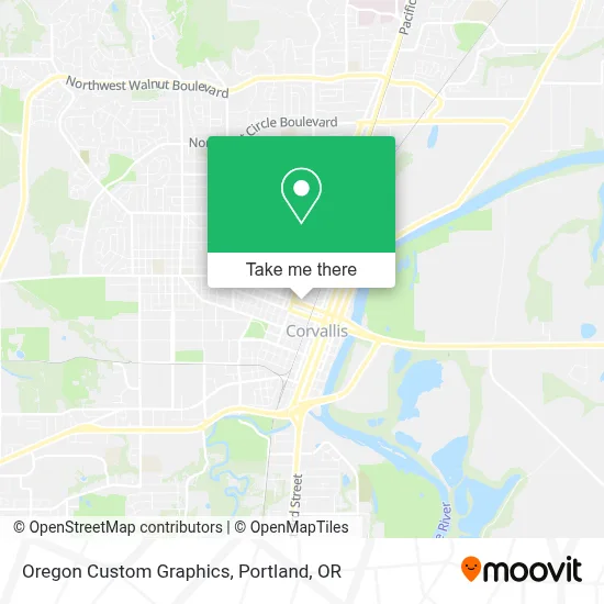 Oregon Custom Graphics map