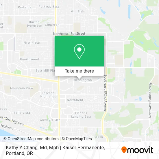 Kathy Y Chang, Md, Mph | Kaiser Permanente map