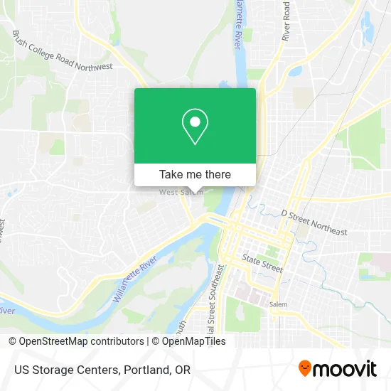 US Storage Centers map