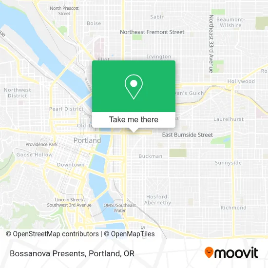 Bossanova Presents map