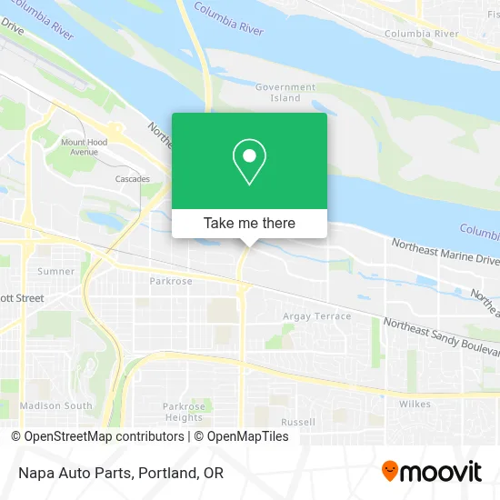 Napa Auto Parts map