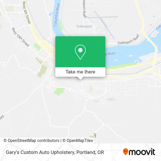 Gary's Custom Auto Upholstery map