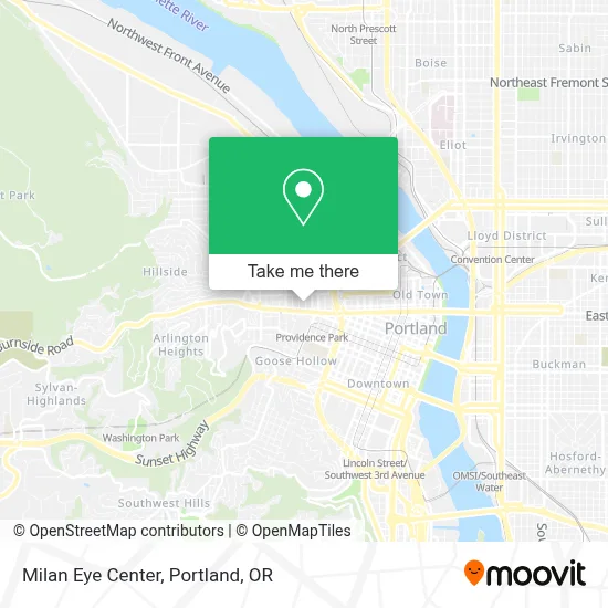 Milan Eye Center map