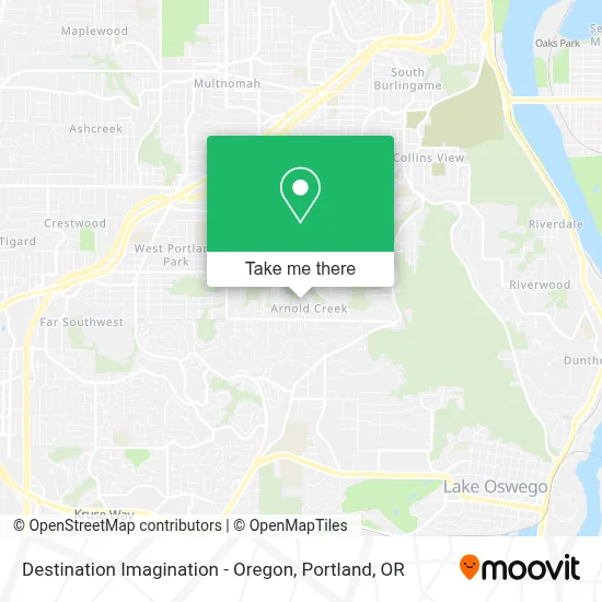 Destination Imagination - Oregon map