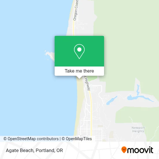 Agate Beach map