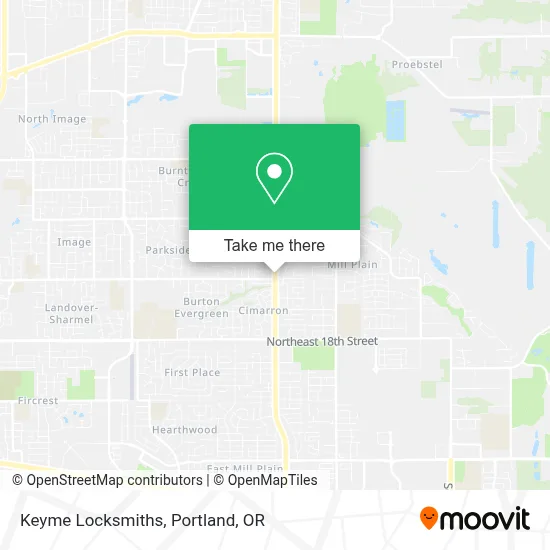 Keyme Locksmiths map