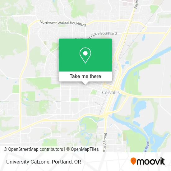 University Calzone map