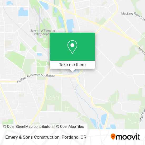 Emery & Sons Construction map