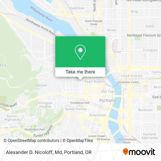Alexander D. Nicoloff, Md map