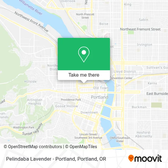 Pelindaba Lavender - Portland map