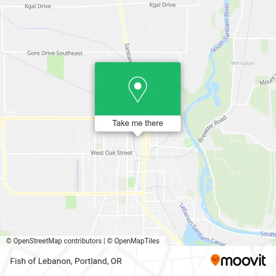 Fish of Lebanon map