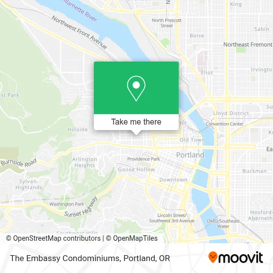 The Embassy Condominiums map