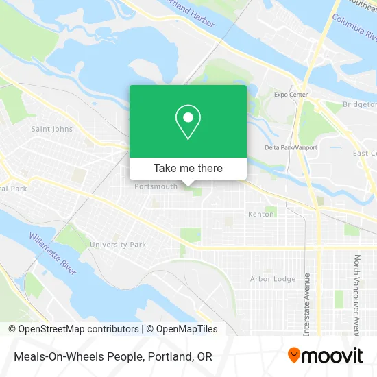 Meals-On-Wheels People map