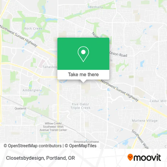 Closetsbydesign map