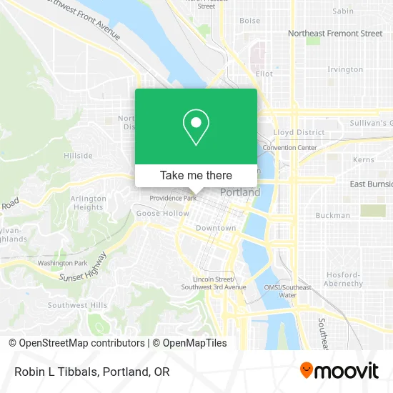 Robin L Tibbals map