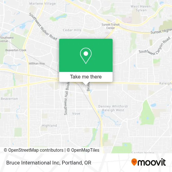 Bruce International Inc map