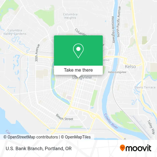 U.S. Bank Branch map