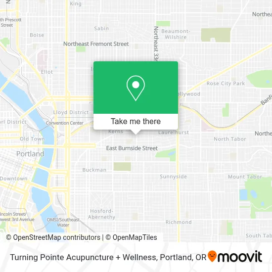 Turning Pointe Acupuncture + Wellness map