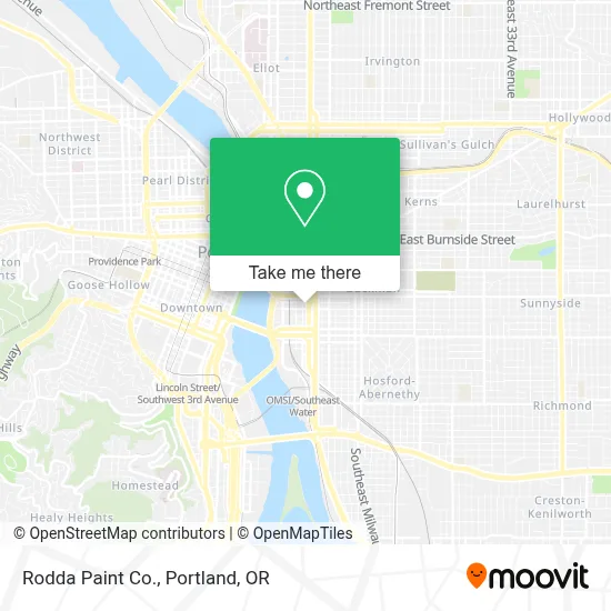 Rodda Paint Co. map