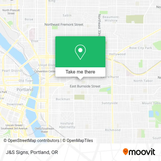 J&S Signs map