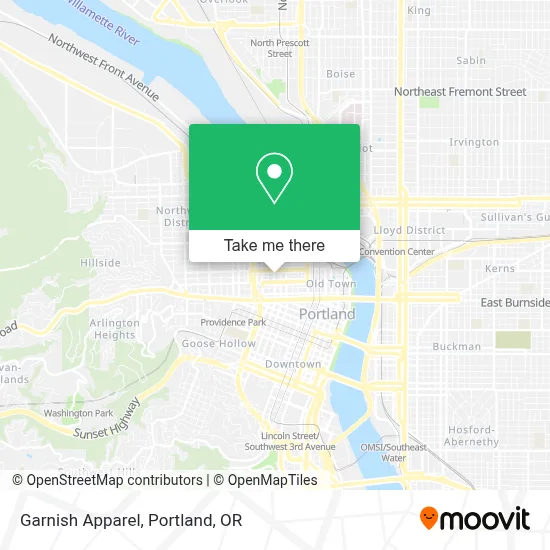 Garnish Apparel map