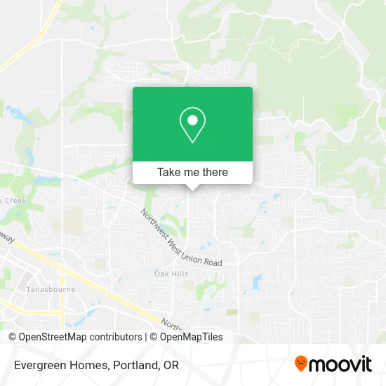 Evergreen Homes map