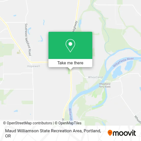 Maud Williamson State Recreation Area map