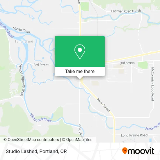 Studio Lashed map