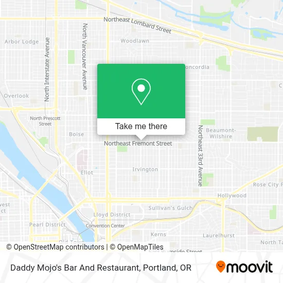 Daddy Mojo's Bar And Restaurant map