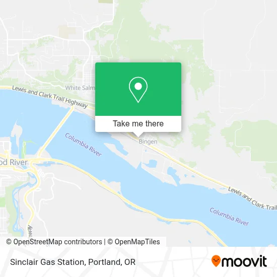 Sinclair Gas Station map