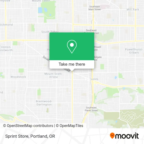 Sprint Store map
