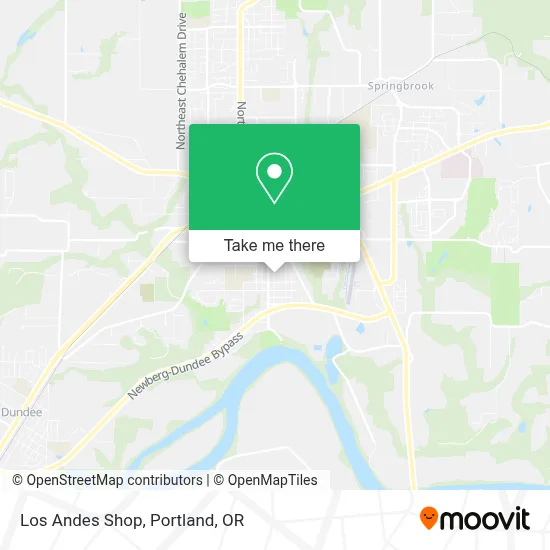 Los Andes Shop map