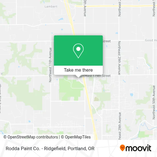 Rodda Paint Co. - Ridgefield map