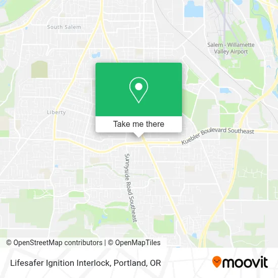 Lifesafer Ignition Interlock map