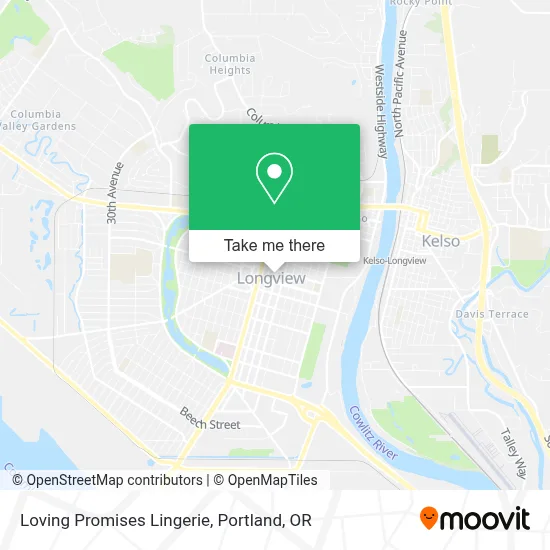 Loving Promises Lingerie map