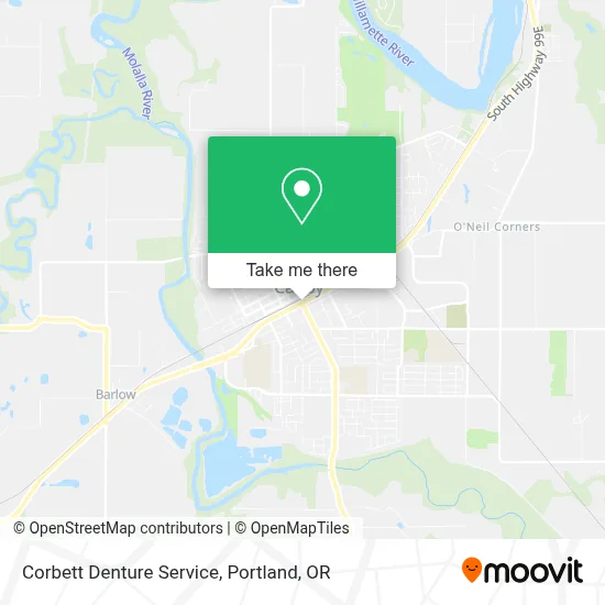 Corbett Denture Service map