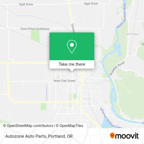 Autozone Auto Parts map