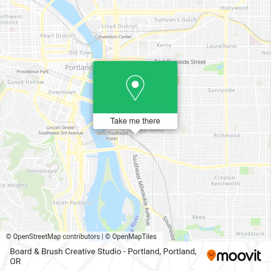 Board & Brush Creative Studio - Portland map
