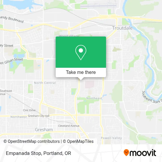 Empanada Stop map