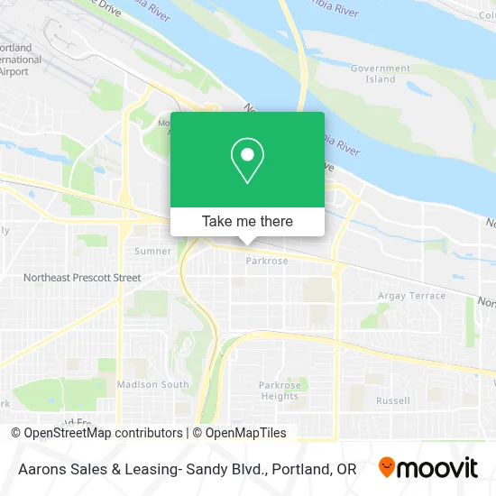 Aarons Sales & Leasing- Sandy Blvd. map