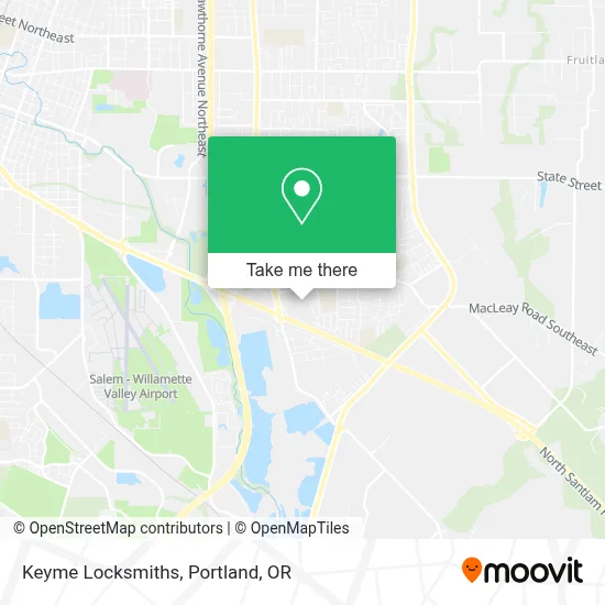 Keyme Locksmiths map