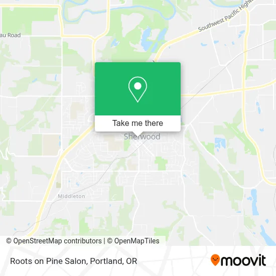 Roots on Pine Salon map