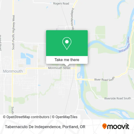 Tabernaculo De Independence map