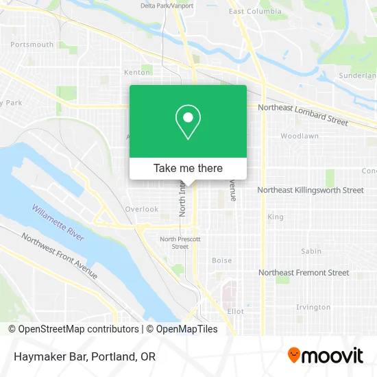 Haymaker Bar map