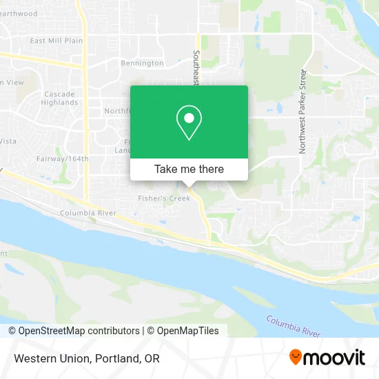 Western Union map