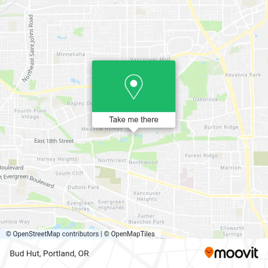 Bud Hut map