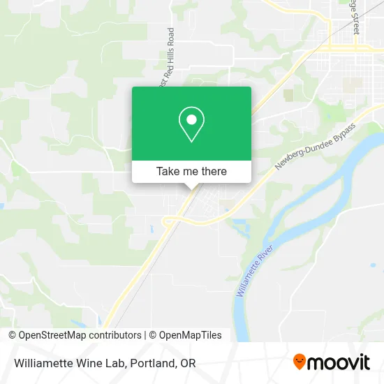 Williamette Wine Lab map