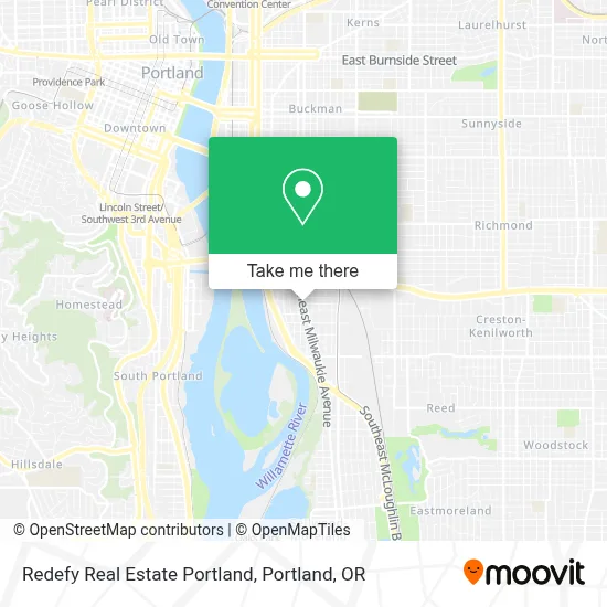 Redefy Real Estate Portland map