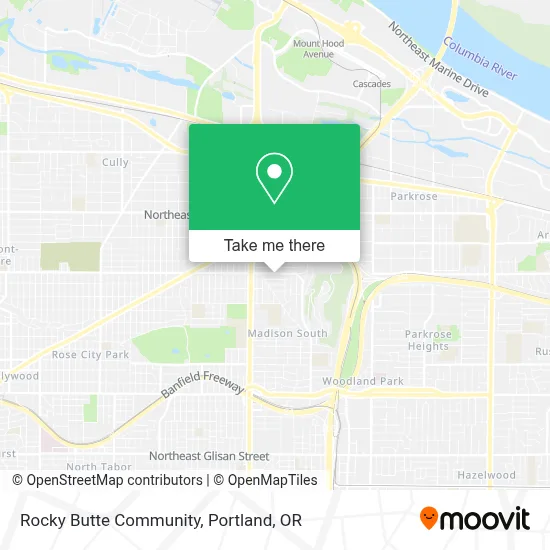 Rocky Butte Community map